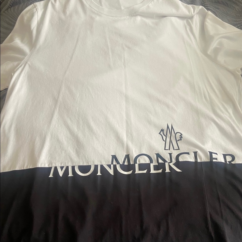 Moncler Split Logo Graphic T Shirt